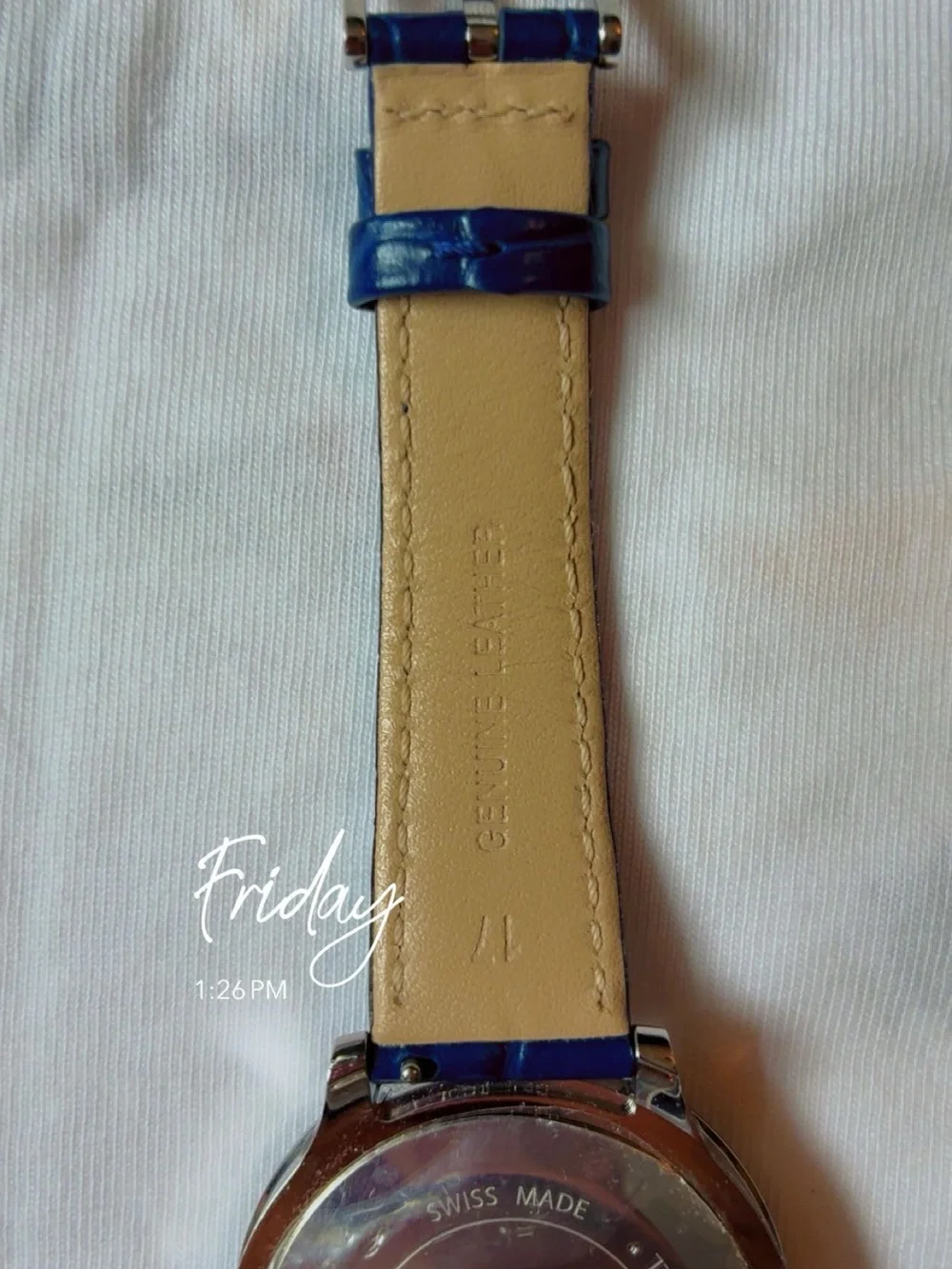 Swarovski Blue Crystal Dial and Strap Women's Watch